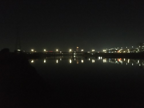 夜の鹿浜橋画像